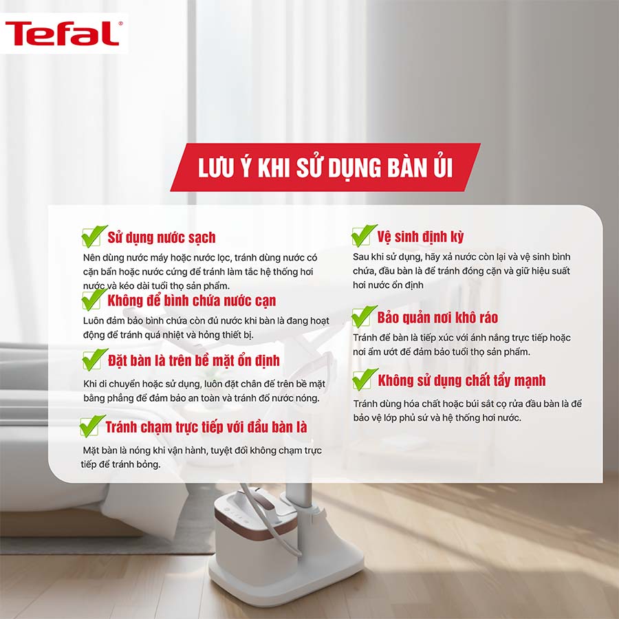 Bàn là hơi nước đứng Tefal IXEO Vision QT1811E0 QH246505 7